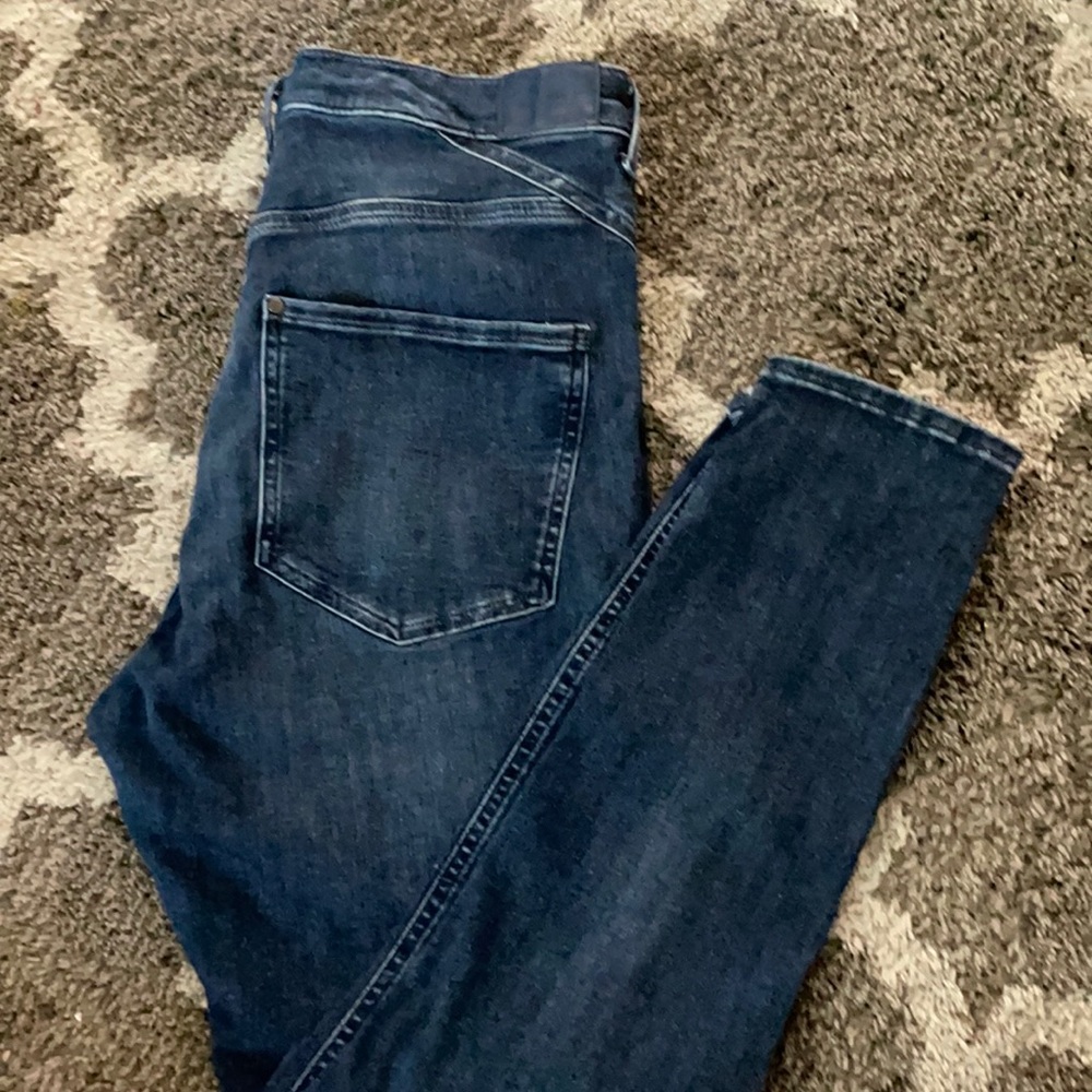 & Denim high rise jeans skinny